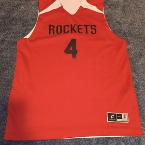 Rockets #4 Red Men's Basketball Jersey - Champion